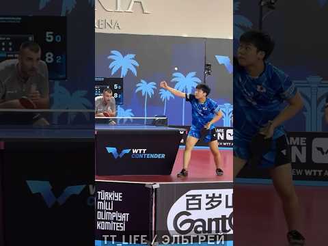 Видео: Дикая Верхняя Подача Маятник! Sora Matsushima #настольныйтеннис #tabletennis #serve #pingpong