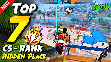 🔥 Top 5 Hidden Places in Solara Map | CS Rank Secret Spots 🗺️ | Free Fire Tips Tamil