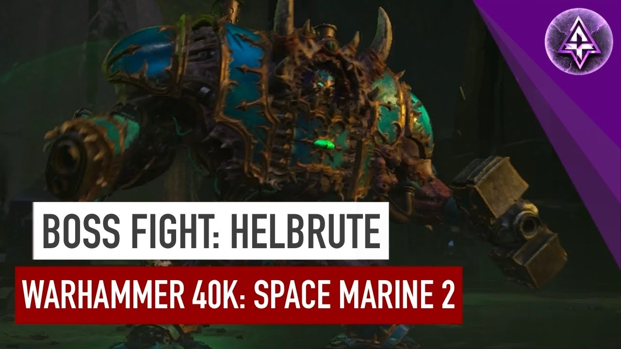 Warhammer 40000: Space Marine 2 - Helbrute - Boss Fight - YouTube