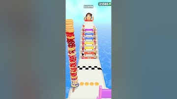 Pancake 🥞 Run Game | Level-94 | Satisfying Gameplay Walk-through #pancakerun #shorts #gaming