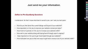 Objection Rebuttals for "Just Send Me Your Information"