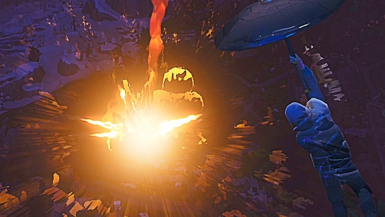 FORTNITE LIVE EVENT VOLCANO ERUPTS SEASON 8 - YouTube