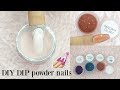 DIY DIP Powder nails at home Using ACRYLIC powder + Gel polish 💅||•Madam Glam Collab•||