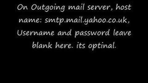 How to setup yahoo account on ipod touch