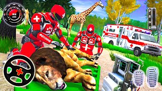 Real 3D Robot Doctor Game - Animal Rescue Ambulance Driver Android Gameplay screenshot 5