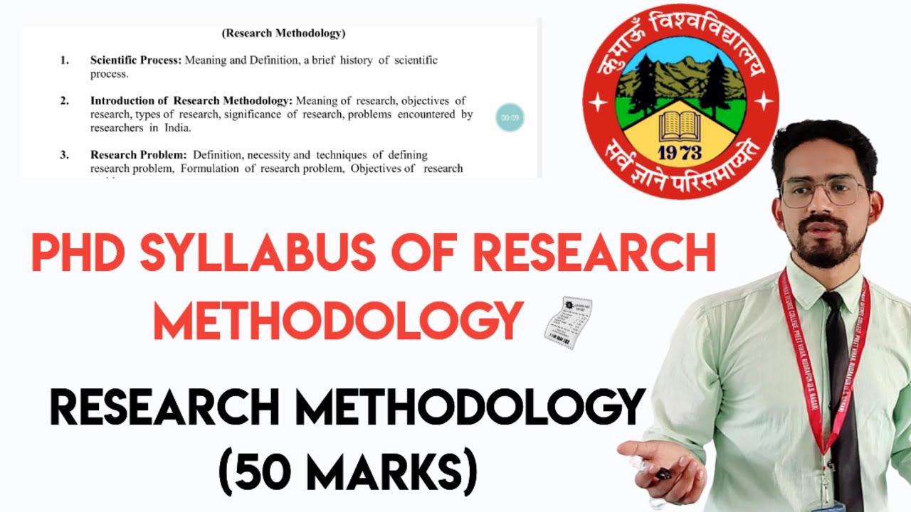 research methodology syllabus for phd entrance exam