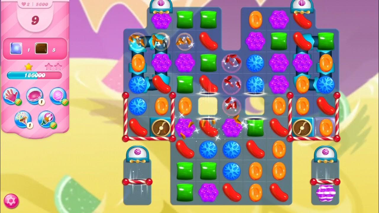 candy crush saga level 5600 blast magic mixers clear all jelly