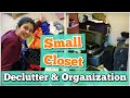 Small Closet Declutter + Organization | Small Space Organization