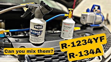 R-1234YF and R-134A A/C Refrigerant
