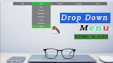 How To Create Transparent Drop Down Menu With HTML & CSS || CSS Website Tutorials