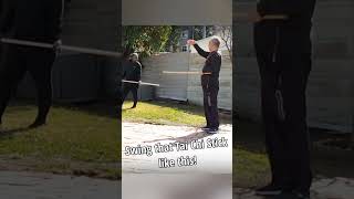 Swing That Tai Chi Stick Like This