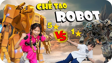 Học Sinh Tốt Vs Học Sinh Xấu - Chế Tạo Robot 5 Sao Và 1 Sao | Min Min TV Minh Khoa