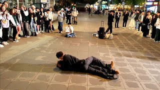 [STREET ARTIST] ONE OF. WITH NEW MEMBER: JIWOOK. INTERACTIVE SINCHON BUSKING. 240507.