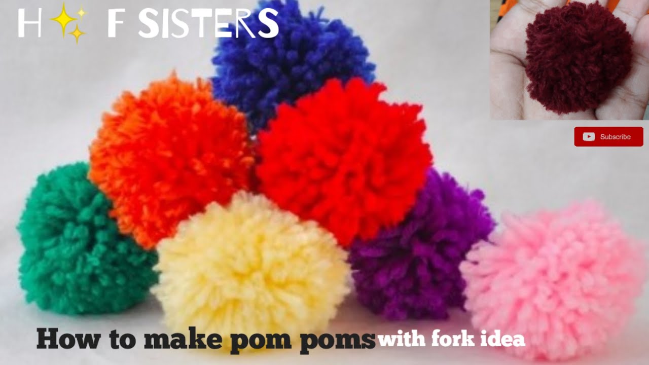 How to make pom ..using |H ✨ F Sisters| - YouTube