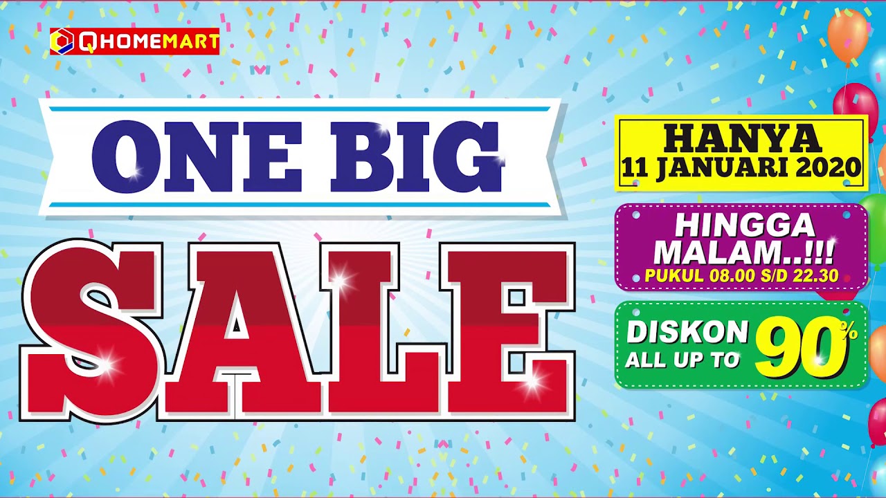 ONE BIG SALE QHOMEMART  YouTube