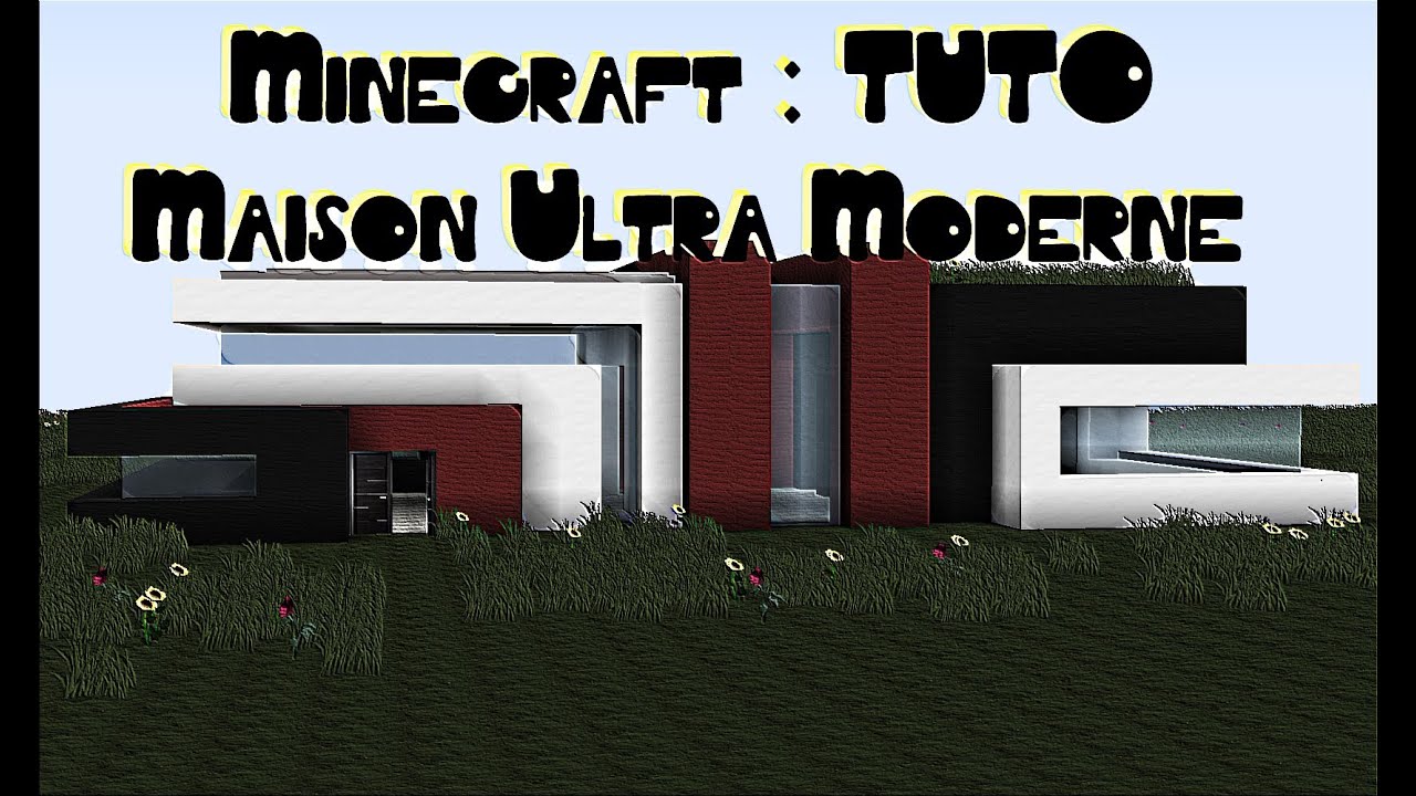 construction maison ultra moderne minecraft