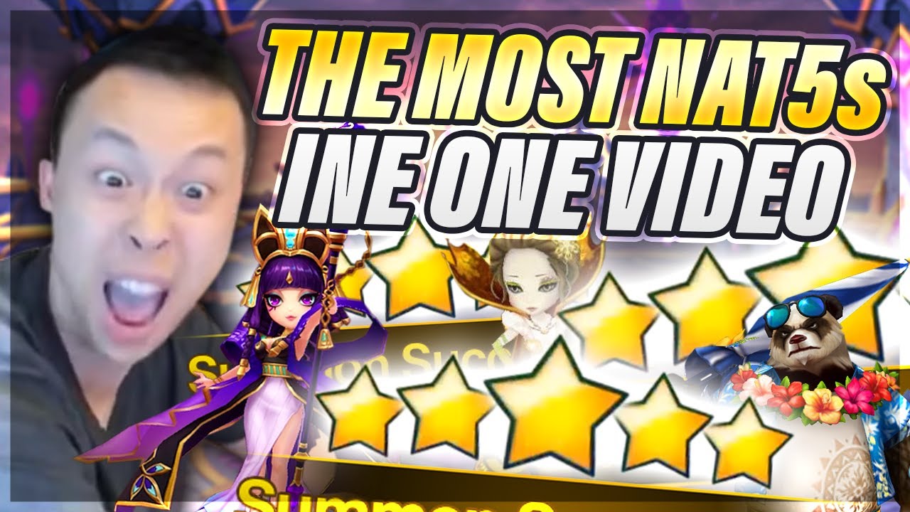 Mind BOGGLING Back To Back NAT 5 Summons! - Most NAT 5s In 1 Video?! - Summoners War