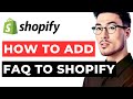 How to Add FAQ to Shopify