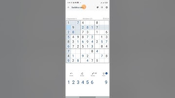 Daily Challenge (4 September 2022) - Game play sudoku
