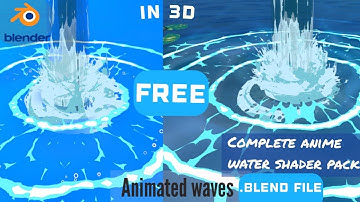 The #1 FREE Blender Water Shader Pack for Stunning Anime Style Effects