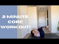 2 Minute Core Workout, YES Really! | Eagle Crunches