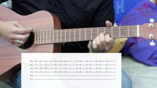 Video thumbnail of "Wilco Someday Some Morning Sometime Guitar tutorial"