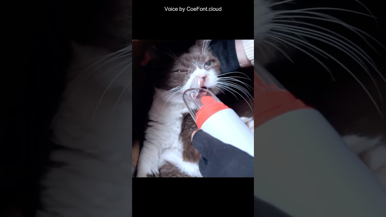 #ぶさかわ鼻炎猫