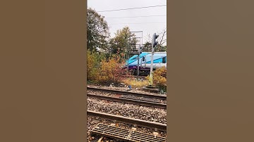 TransPennine Express Class 802 passing through the station #railway #trainspotting #train #shorts