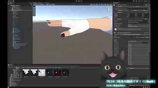 VRchatの3D作りを、お話しながら【Blender 4.3】　クロネコ先生と中の人( ΦωΦ )