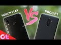 POCO F1 vs Honor Play | Gaming, Camera, Design | Best Under 21K! | GT Hindi