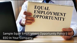 Sample EEO Policy