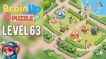 Brain Up Drama Puzzle – Level 63 find the special animals Walkthrough Solutions | iOS / Android