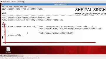 Oracle Tutorial -  How to multiplex/mirror a controlfile of an Oracle database