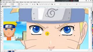 Menggambar Naruto di coreldraw screenshot 4