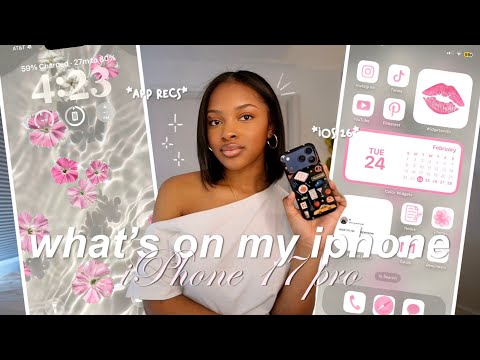 WHAT’S ON MY iPHONE 17 PRO 📱| iOS 26 + app recommendations