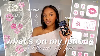 WHAT’S ON MY iPHONE 17 PRO 📱| iOS 26 + app recommendations 