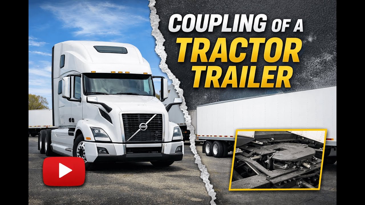 The Coupling of a Tractor Trailer | How to Hook a Tractor to a Trailer ...