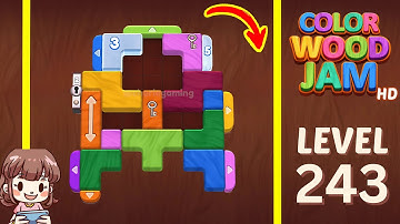 Color Wood Jam Level 243 Solution Walkthrough