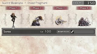 (F2P) Cascade Log Sword Weakness Dread Fragment | Pardis & Kaine | Bargello A4 only | Octopath COTC