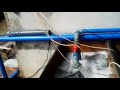 A concrete catfish Recirculating Aquaculture hatchery setup