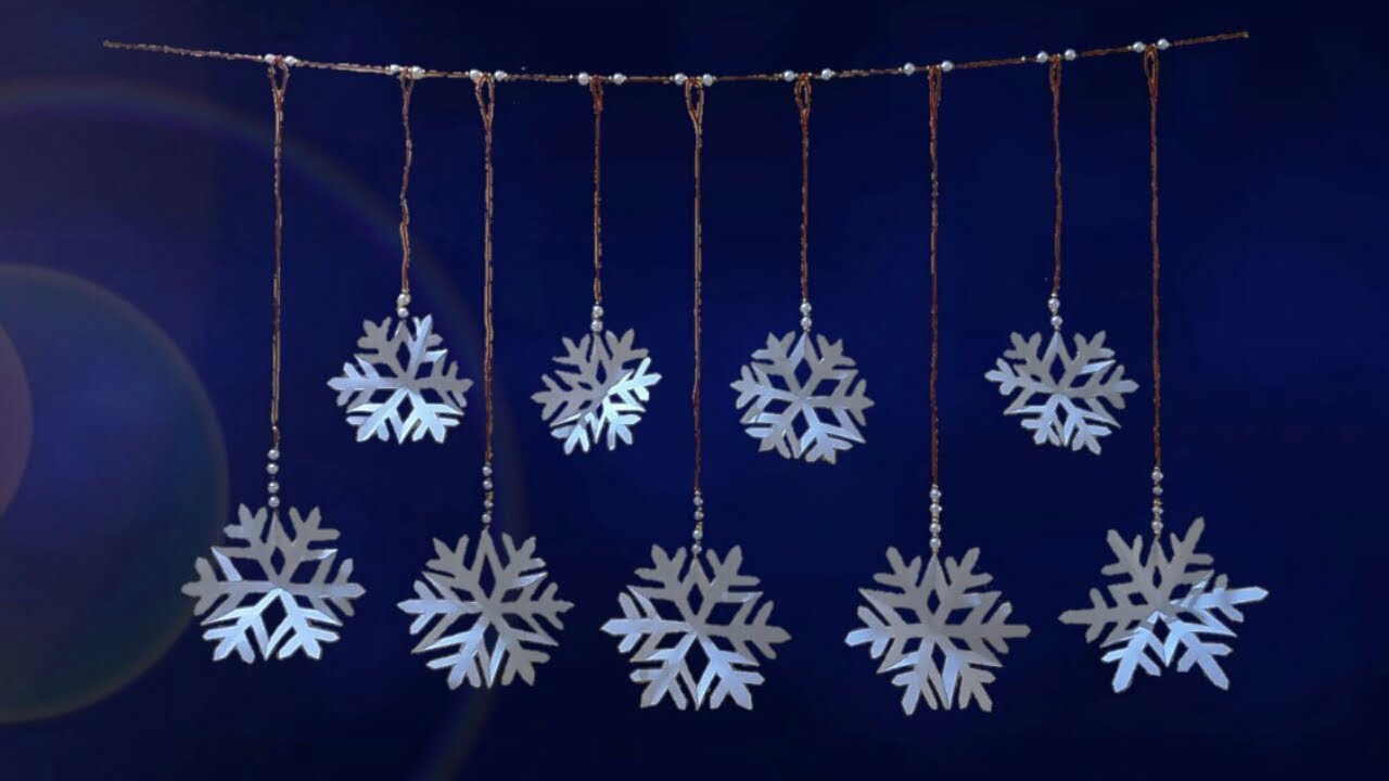 Easy Christmas New Year Decoration Ideas With Paper Snowflakes