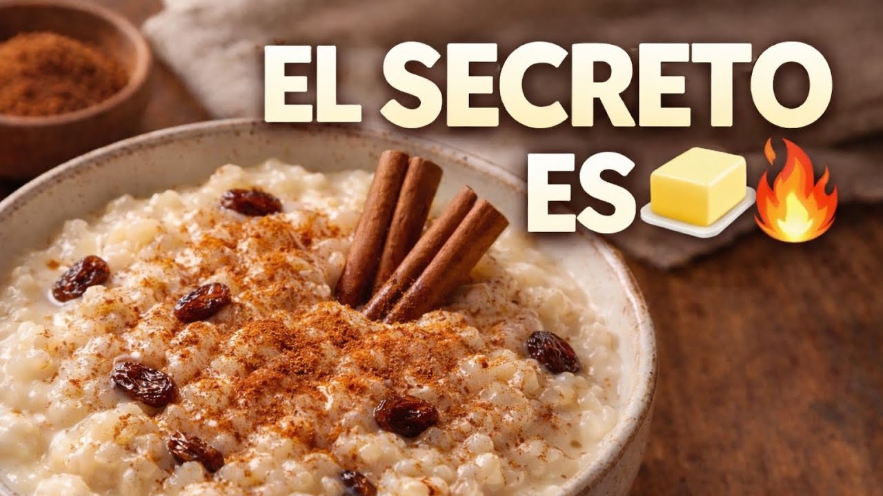 Arroz con leche cremoso 🍚✨ El SECRETO con mantequilla que nadie te dice