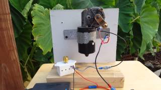 Demo of 12v Power Supply Powering a Wper Motor with a Motor Controller