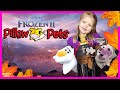 Frozen 2 Anna Adventure to find Elsa with Pillow Pets Olaf and Sven | Frozen 2 Movie In Real Life