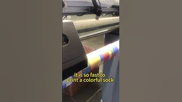 colorful dot socks printed #printer #machine #360digital #sock print#machine #socks