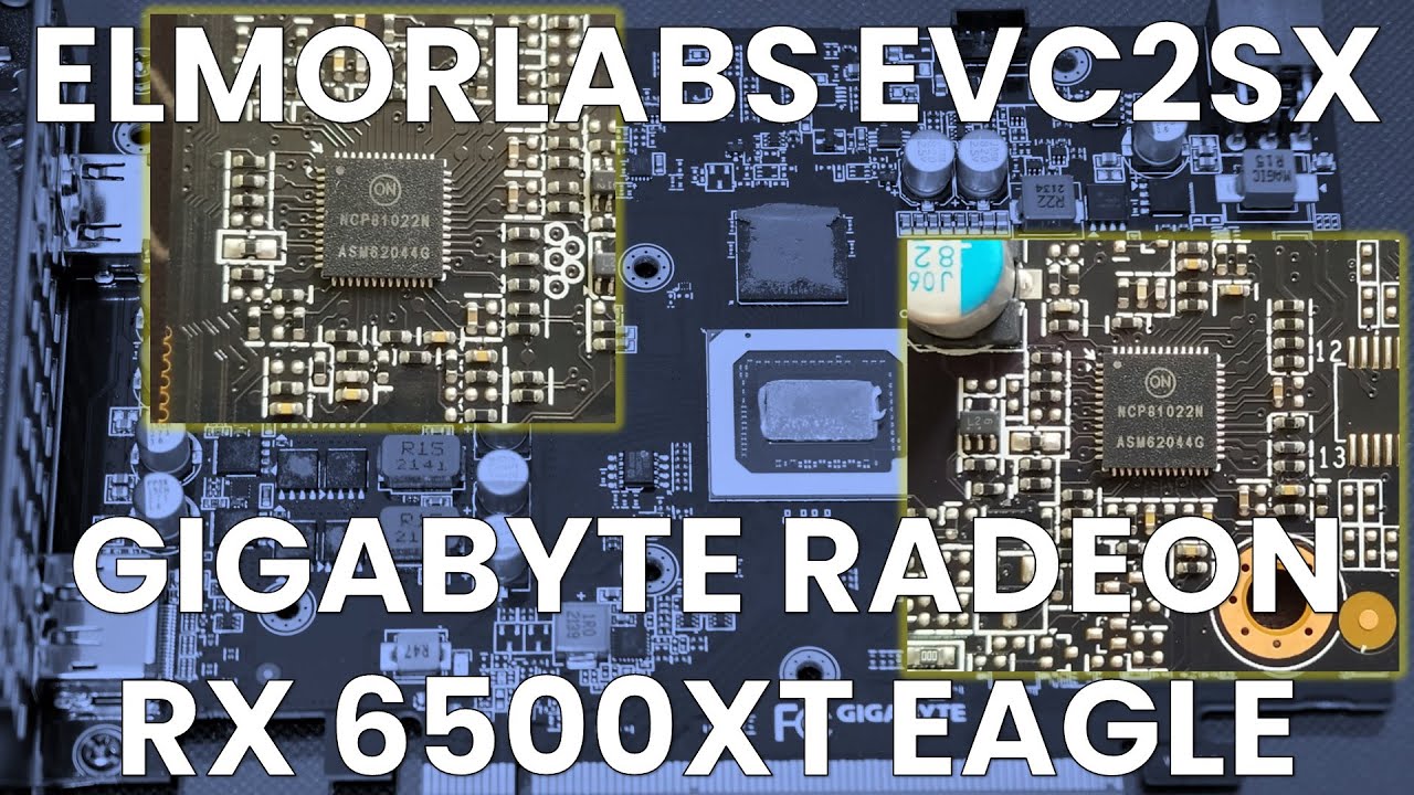 3 GHZ RX 6500 XT Voltage Trick with EVC2SX Voltmod of GIGABYTE Radeon RX 6500 XT EAGLE | SB#41