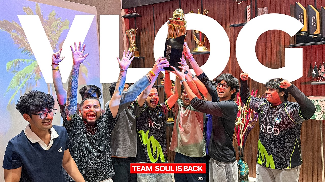 IQOOSOUL BACK TO GAMING HOUSE | TROPHY & CELEBRATIONS - VLOG - YouTube