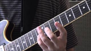 C Locrian nat 6 Scale (3 notes per string) guitar