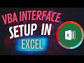 VBA Interface Setup In Excel