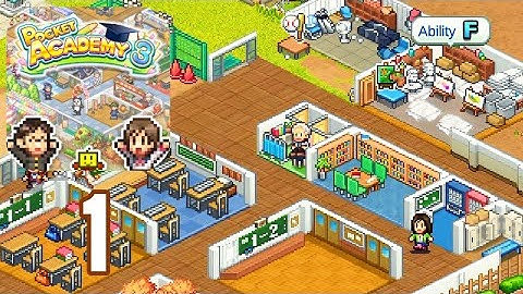 Pocket Academy 3 - Gameplay Walkthrough Part 1 - Tutorial (Android, iOS)